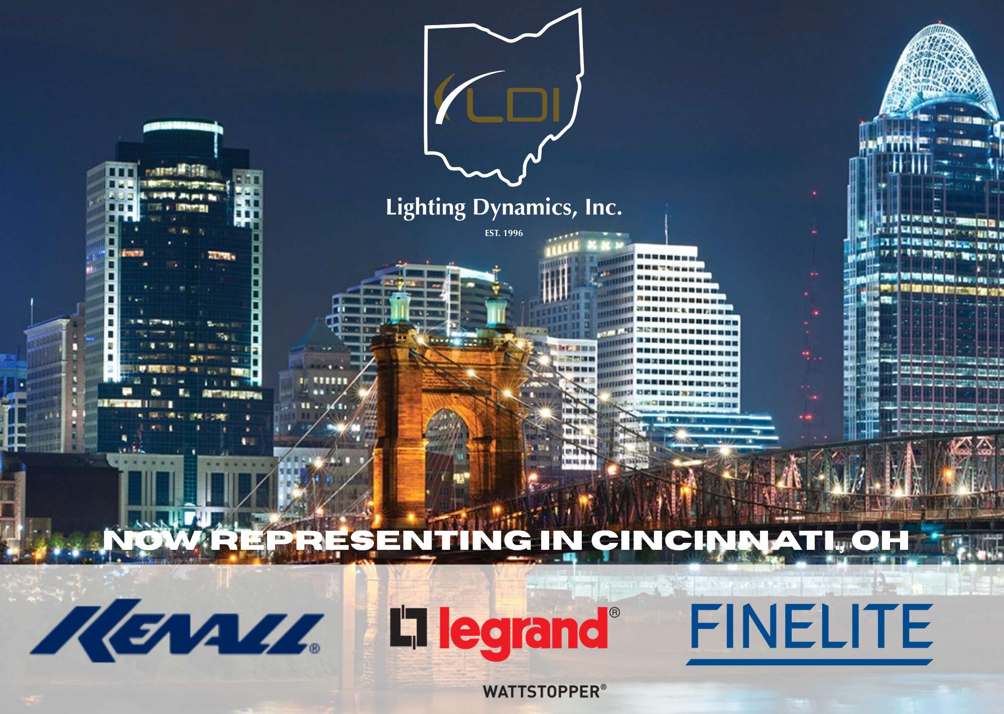 Now Representing in Cincinnati, OH - Kenall, Legrand, Finelite